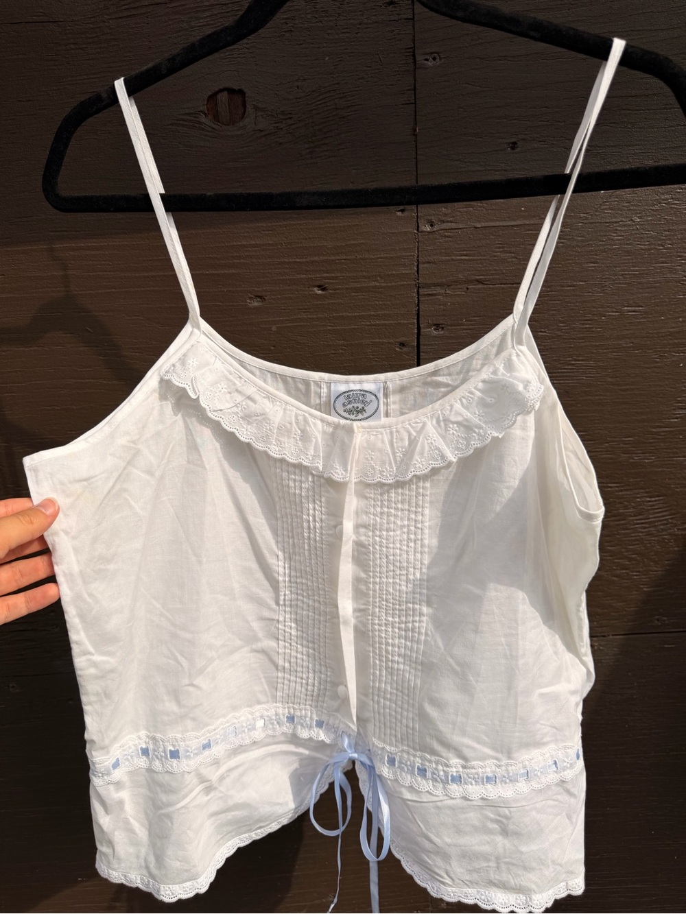 Laura Ashley White Eyelet Cotton